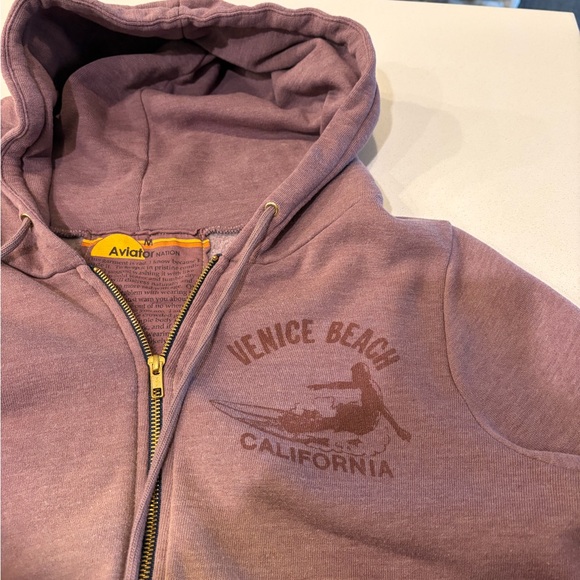 Aviator Nation zip up sweatshirt. - Picture 2 of 8